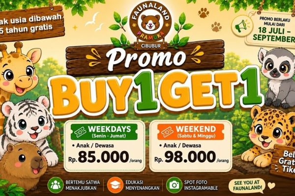 harga tiket dewasa faunaland pramuka buperta cibubur promo diskon 2026